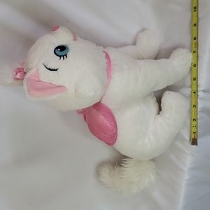 Marie Aristocats Disney Store Plush "13 white cat pink bow